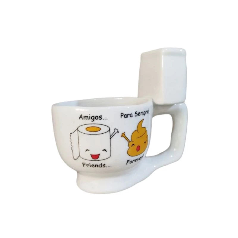 Caneca em Formato de Vaso Sanitário 250ml