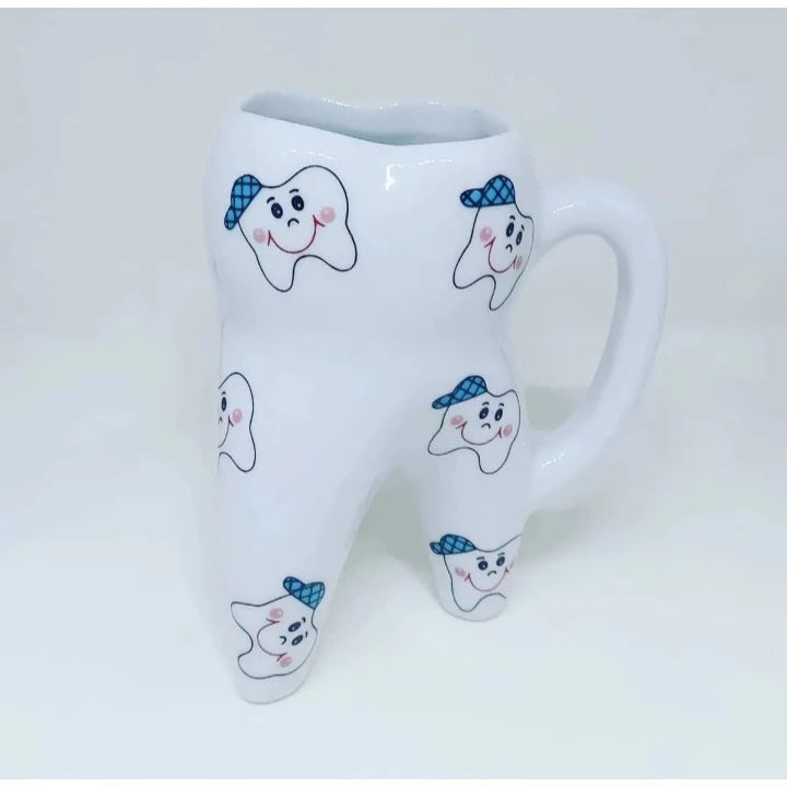 Caneca dente molar em porcelana 300ml
