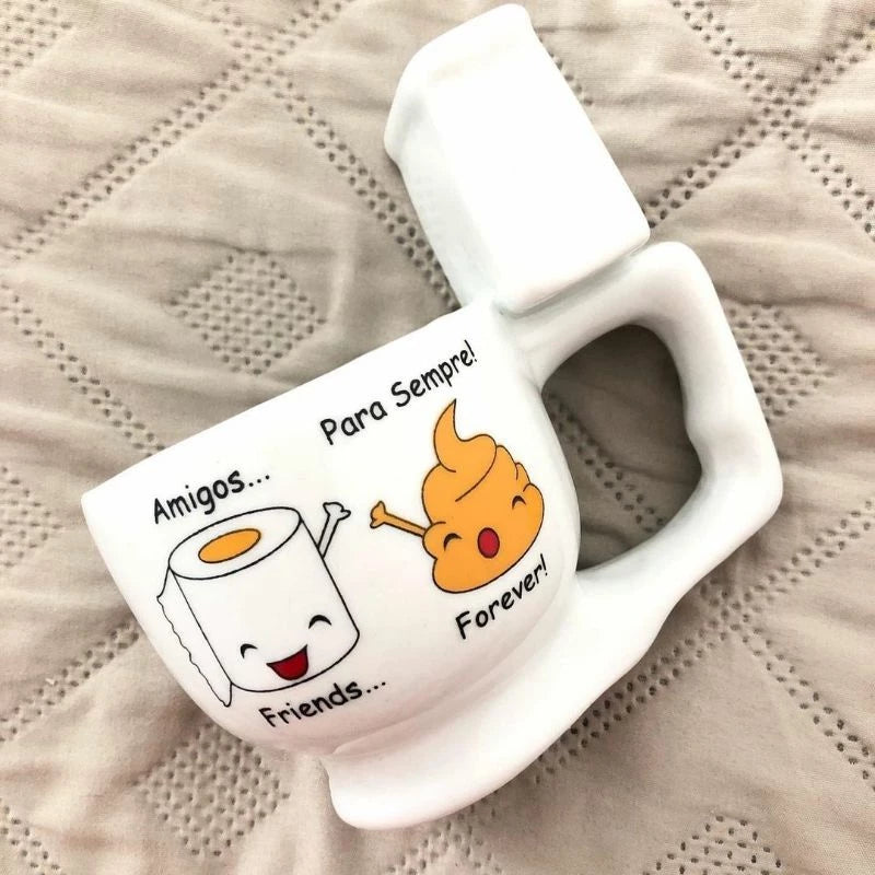 Caneca em Formato de Vaso Sanitário 250ml