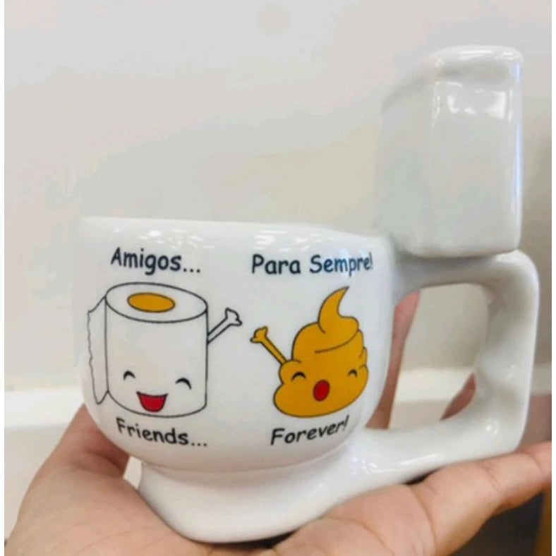 Caneca em Formato de Vaso Sanitário 250ml