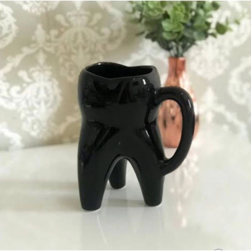 Caneca dente molar em porcelana 300ml
