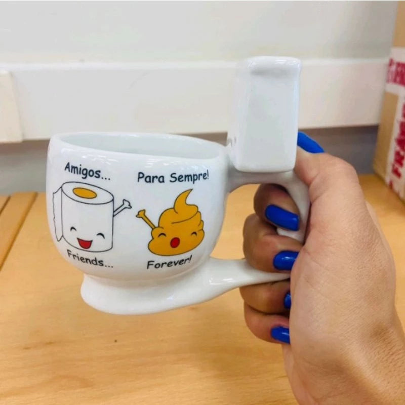 Caneca em Formato de Vaso Sanitário 250ml