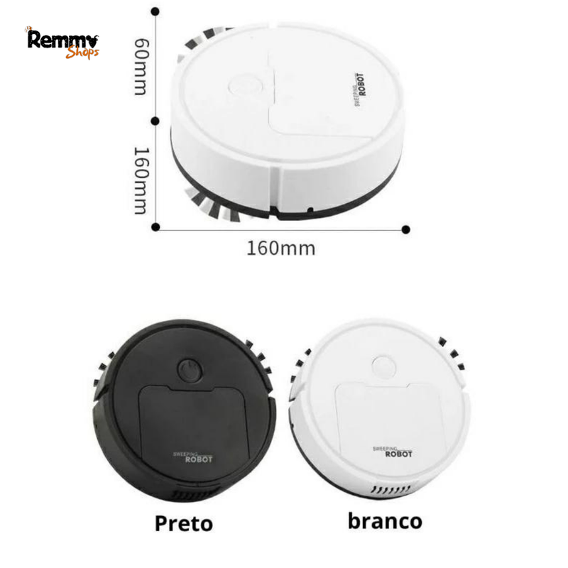 Robô Limpeza Remmy® - automático 3 em 1 inteligente e silencioso (LEVE 2 E ECONOMIZE)
