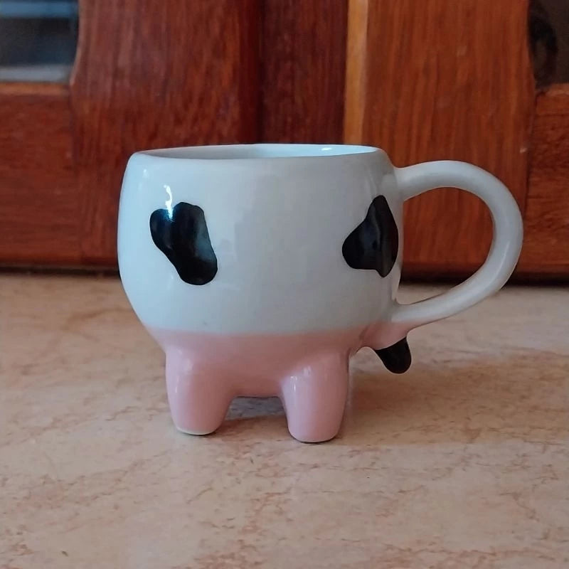 Xícara vaquinha mimosa em porcelana