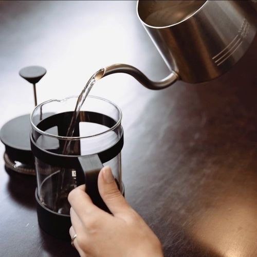 Cafeteira Prensa Francesa 600ml em Vidro Cremeira para Café Leite Filtro de aço inoxidável removível