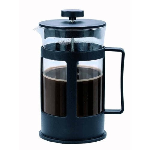 Cafeteira Prensa Francesa 600ml em Vidro Cremeira para Café Leite Filtro de aço inoxidável removível