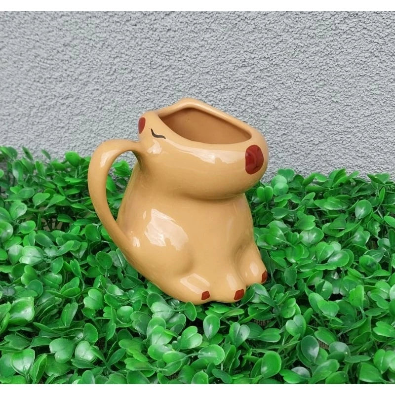 Caneca Capivara filó tiktok em porcelana