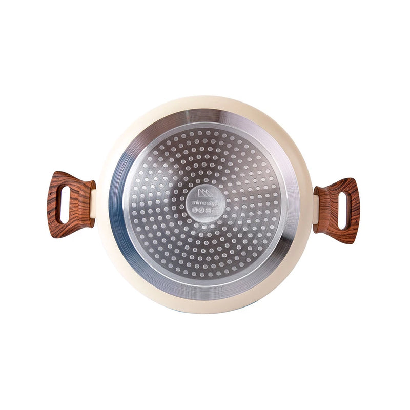 Conjunto Kit 10 Peças Mimo Style Creme Fogão a Gás e Indução Vitrocerâmica