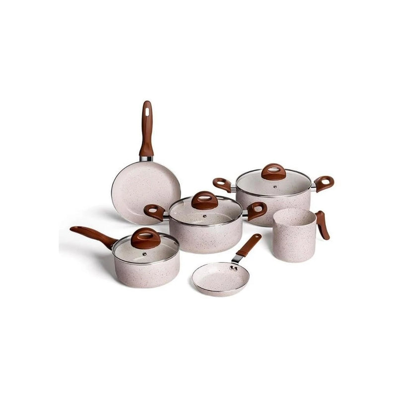 Conjunto 6 peças Panelas Brinox Smart Plus Vanilla