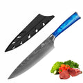 Faca de Cozinha Aço Inoxidável Churrasco Carne Cheff Faca Sushi Sashimi de Salmão 26cm